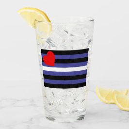 Leather Pride Flag Glas