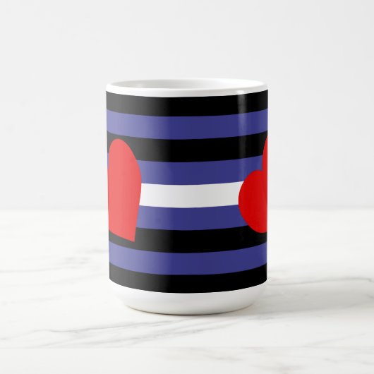 Leather Pride Flag Kaffeetasse (Mittel)