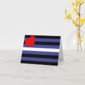Leather Pride Flag Karte (Gelbe Blume)