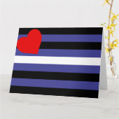 Leather Pride Flag Karte (Gelbe Blume)