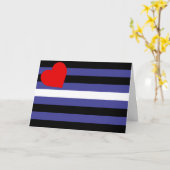 Leather Pride Flag Karte (Gelbe Blume)