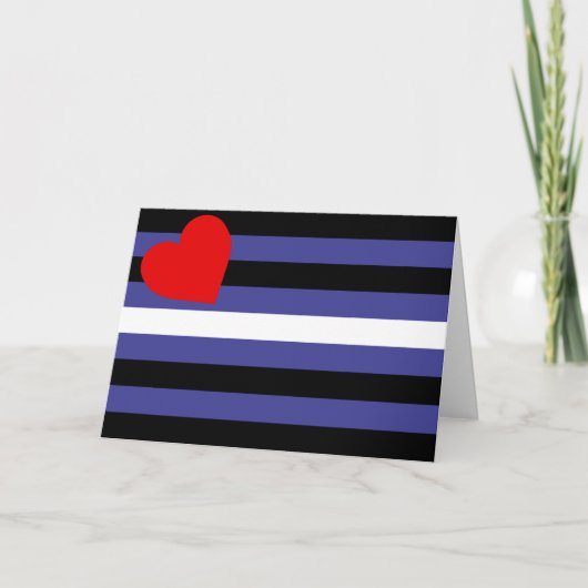 Leather Pride Flag Karte (Vorderseite)