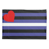 Leather Pride Flag Kissenbezug (Rückseite-Links)