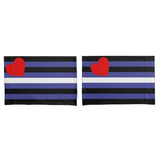 Leather Pride Flag Kissenbezug (Vorderseite-Set)
