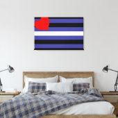 Leather Pride Flag Leinwanddruck (Insitu (Schlafzimmer))