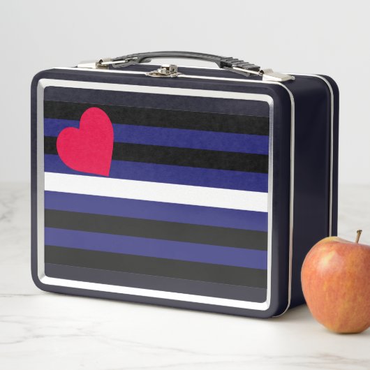 Leather Pride Flag Metall Brotdose (Beispiel)