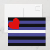 Leather Pride Flag Postkarte (Vorne/Hinten)