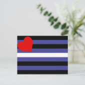 Leather Pride Flag Postkarte (Stehend Vorderseite)