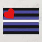 Leather Pride Flag Postkarte (Vorderseite)