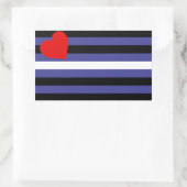 Leather Pride Flag Rechteckiger Aufkleber (Tasche)