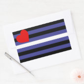 Leather Pride Flag Rechteckiger Aufkleber (Umschlag)