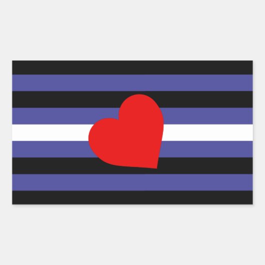 Leather Pride Flag Rechteckiger Aufkleber (Vorderseite)