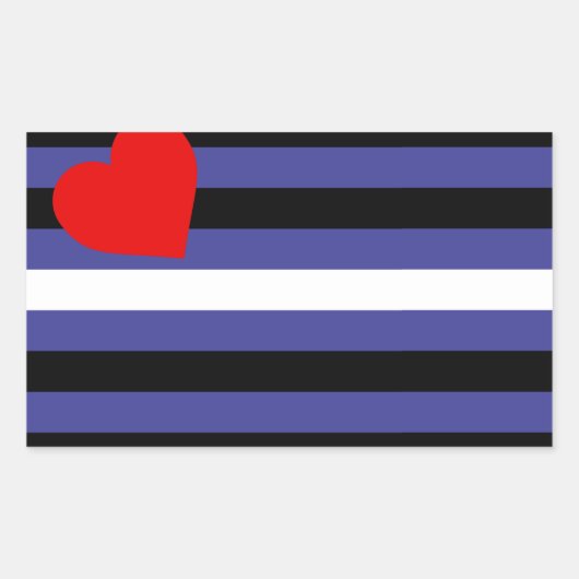 Leather Pride Flag Rechteckiger Aufkleber (Vorderseite)