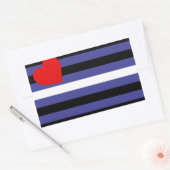 Leather Pride Flag Rechteckiger Aufkleber (Umschlag)