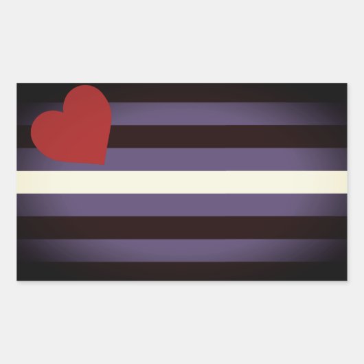 Leather Pride Flag Rechteckiger Aufkleber (Vorderseite)