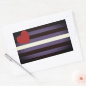 Leather Pride Flag Rechteckiger Aufkleber (Umschlag)