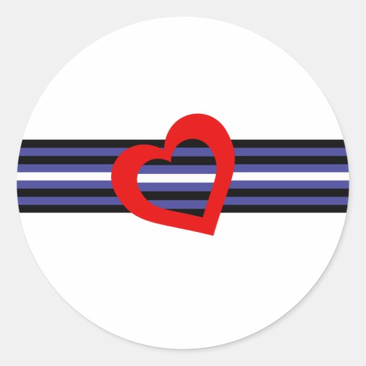 Leather Pride Flag Runder Aufkleber (Vorderseite)