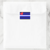 LEATHER PRIDE FLAG RUNDER AUFKLEBER (Tasche)