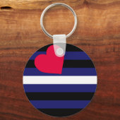 Leather Pride Flag Schlüsselanhänger (Vorderseite)