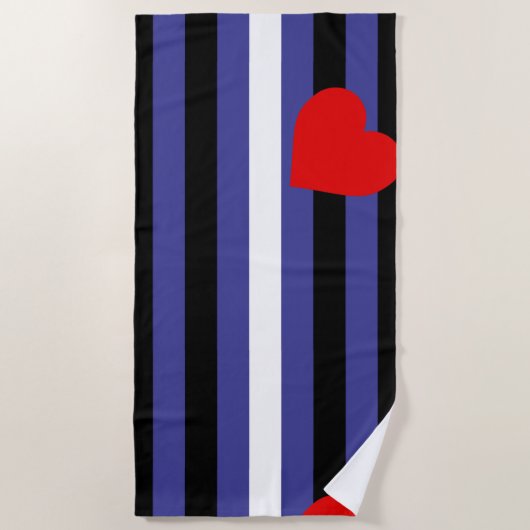 Leather Pride Flag Strandtuch (Vorderseite)