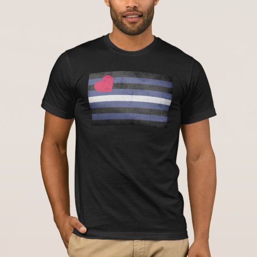 Leather Pride Flag T-Shirt (Vorderseite)