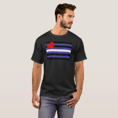 Leather Pride Flag T-Shirt (Vorne ganz)