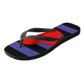 Leather Pride Flag und Herz Badesandalen (Schrägansicht)