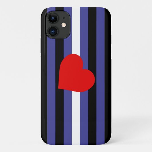 Leather Pride Flag und Herz Case-Mate iPhone Hülle (Rückseite)