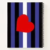 Leather Pride Flag und Herz Notizblock (Rückseite)