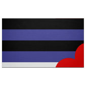 Leather Pride Flag und Herz Stoff (Fat Quarter (45,7 x 55,9 cm))