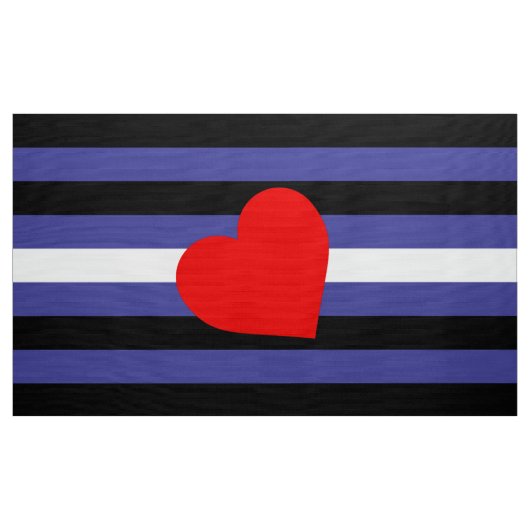 Leather Pride Flag und Herz Stoff (Yard (91,4 cm))