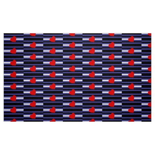 Leather Pride Flag und Herz Stoff (Fat Quarter (45,7 x 55,9 cm))