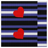 Leather Pride Flag und Herz Stoff (Nahaufnahme)