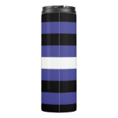 Leather Pride Flag und Herz Thermosbecher (Rückseite)
