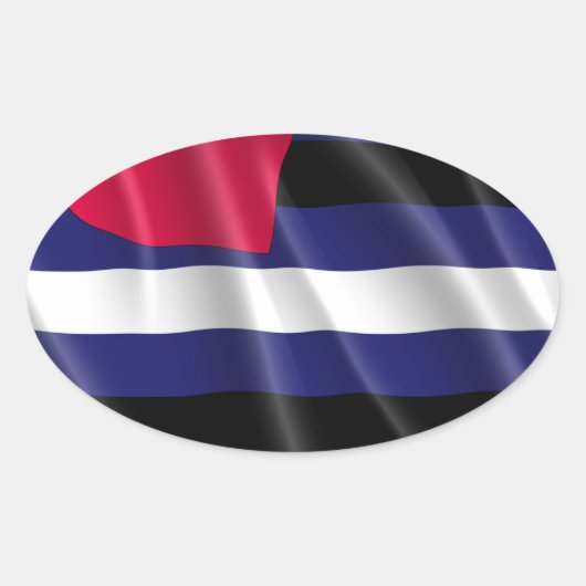 LEATHER PRIDE OVALER AUFKLEBER (Vorderseite)