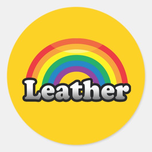 LEATHER PRIDE RUNDER AUFKLEBER (Vorderseite)