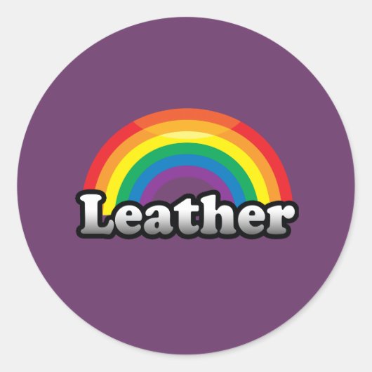 LEATHER PRIDE RUNDER AUFKLEBER (Vorderseite)