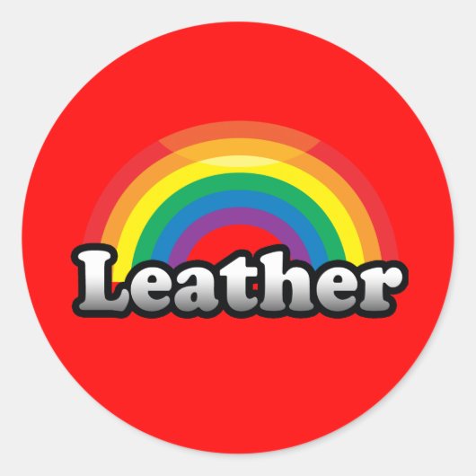 LEATHER PRIDE RUNDER AUFKLEBER (Vorderseite)