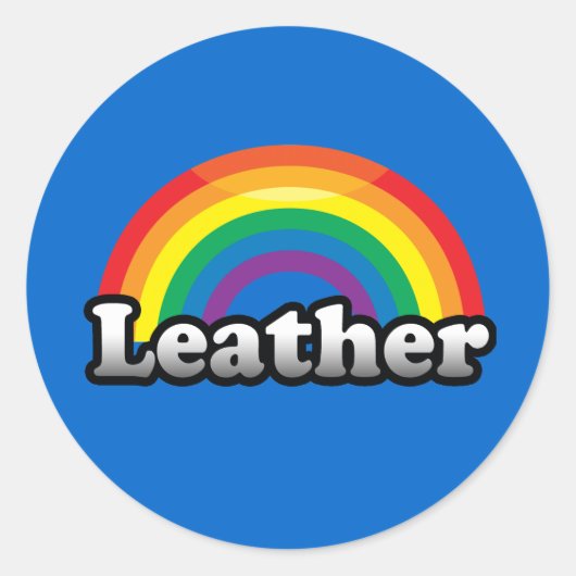LEATHER PRIDE RUNDER AUFKLEBER (Vorderseite)