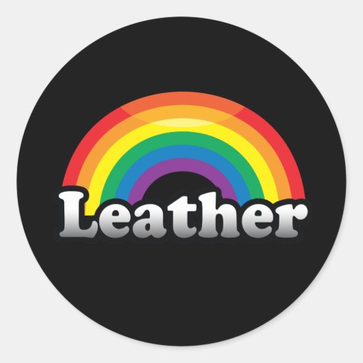 LEATHER PRIDE RUNDER AUFKLEBER (Vorderseite)