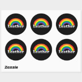 LEATHER PRIDE RUNDER AUFKLEBER (Blatt)