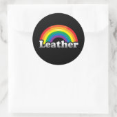LEATHER PRIDE RUNDER AUFKLEBER (Tasche)