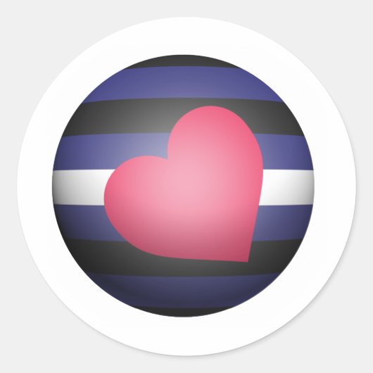 LEATHER PRIDE SPHERE RUNDER AUFKLEBER (Vorderseite)