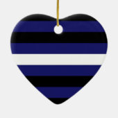 LEATHER PRIDE STRIPES DESIGN KERAMIK ORNAMENT (Hinten)