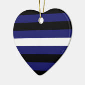 LEATHER PRIDE STRIPES DESIGN KERAMIK ORNAMENT (Links)