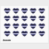 LEATHER PRIDE STRIPES DISTRESSEED DESIGN Herz-Aufkleber (Blatt)
