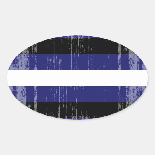LEATHER PRIDE STRIPES DISTRESSEED DESIGN OVALER AUFKLEBER (Vorderseite)