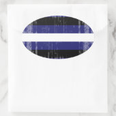LEATHER PRIDE STRIPES DISTRESSEED DESIGN OVALER AUFKLEBER (Tasche)