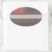 LEATHER PRIDE VINTAG DESIGN OVALER AUFKLEBER (Tasche)