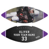 Leather Print Lila Player Name Team Foto Football (Paneele)